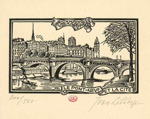 Лебедев Иван (Жан) Константинович. Лот из 14 ксилографий